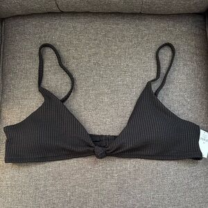 GAP Black Recycled Bikini Top Size XL NWT